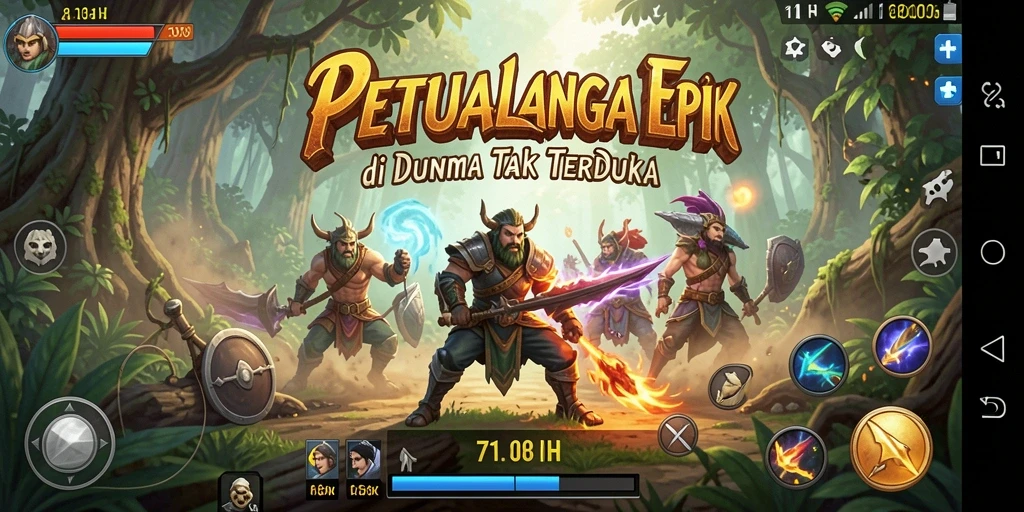 Screenshot menampilkan petualangan mendebarkan dalam 71H dengan grafik yang memikat.