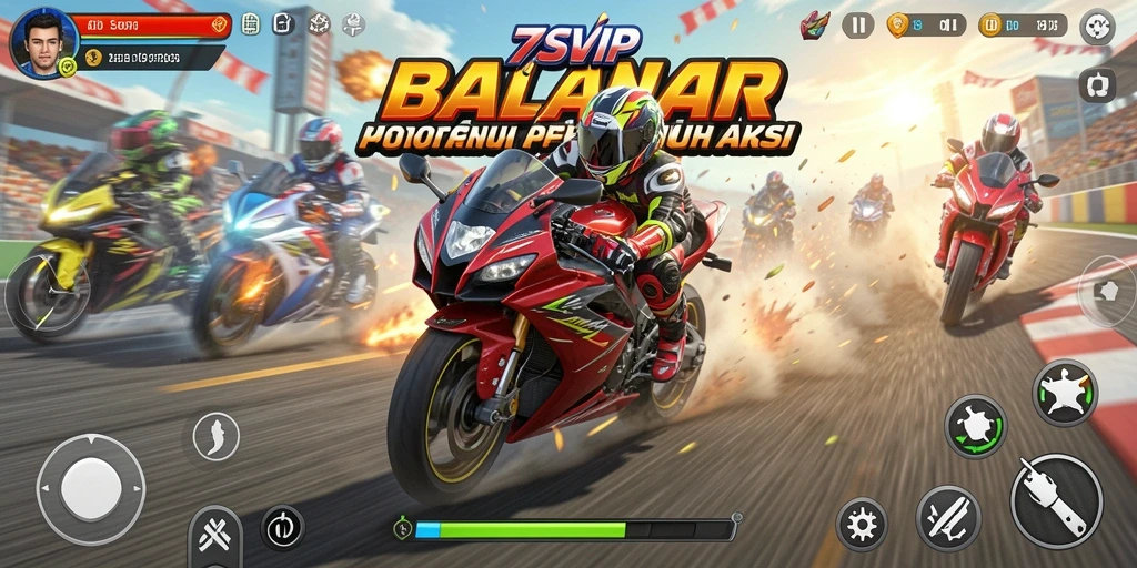 Tampilan gameplay 7SVIP yang menegangkan dan cepat.