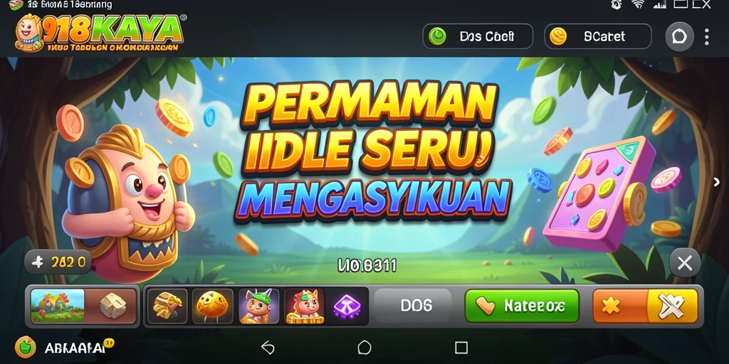 Screenshot gameplay 918KAYA menampilkan aksi seru dan karakter unik.