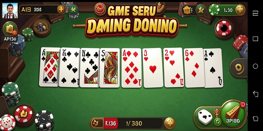 Screenshot gameplay API36 menunjukkan keseruan bermain Domino.