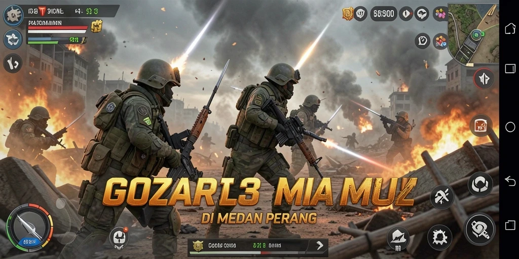 Screenshot gameplay <strong>GOCAP123</strong> dengan aksi pertahanan menara yang seru.