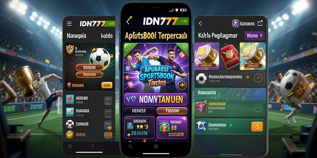 Tampilan layar utama IDN777 dengan berbagai pilihan taruhan olahraga.