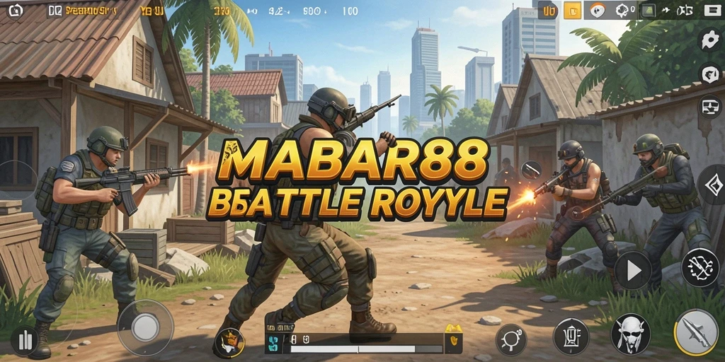 Screenshot MABAR88 menampilkan intensitas pertempuran di Battle Royale.