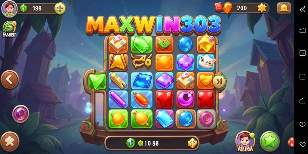 Gameplay dinamis dan seru dalam MAXWIN303 dengan kombinasi warna-warni.