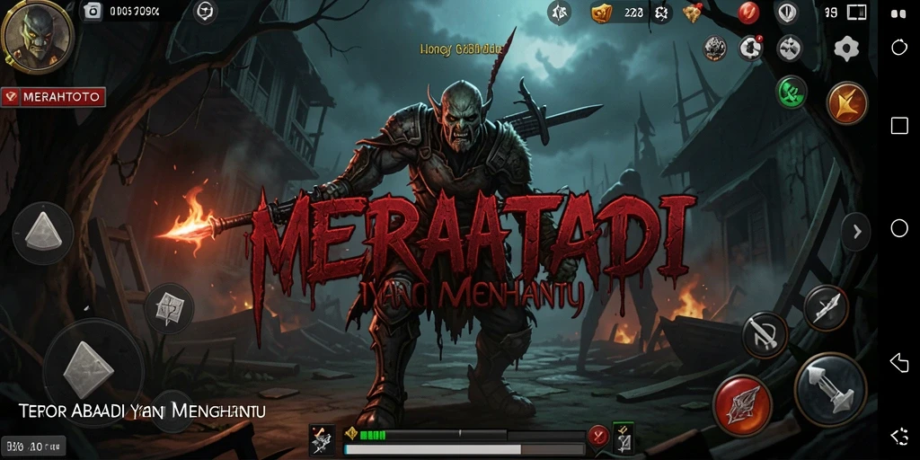 Tampilan gameplay menyeramkan dari MERAHTOTO yang menguji nyali.