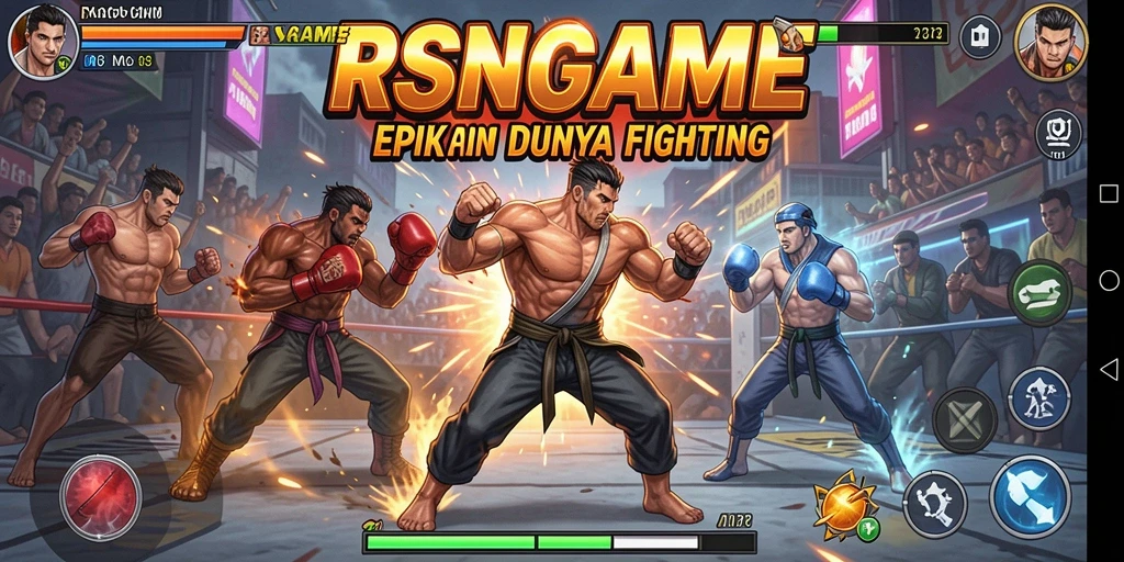 Gameplay seru dalam RSNGAME saat pertarungan sengit.