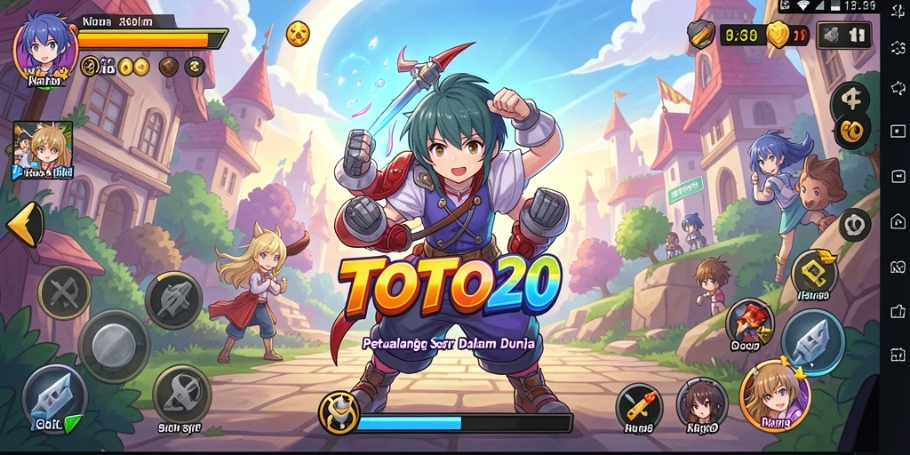Gameplay TOTO20 yang penuh aksi dan karakter Anime unik.
