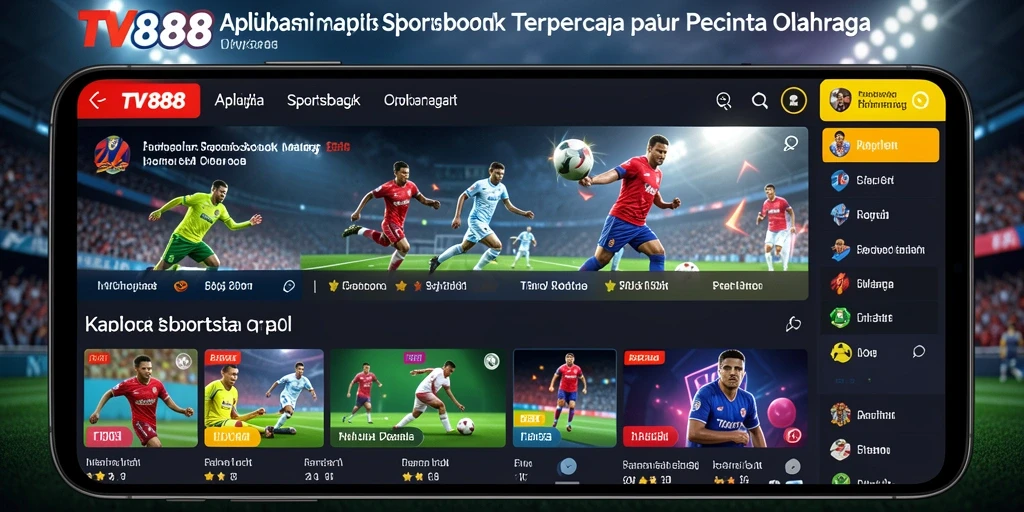 Tampilan gameplay Sportsbook TV888 yang menarik dan interaktif.