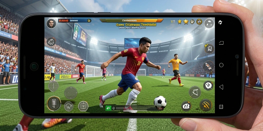 Tampilan gameplay seru V21 dalam pertandingan olahraga